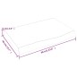 vidaXL Piano Bagno Marrone Scuro 60x40x(2-6)cm Legno Massello Trattato