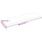 vidaXL Piano Bagno Grigio Scuro 100x30x2 cm Legno Massello Trattato