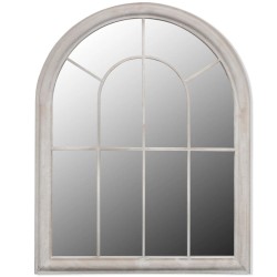 vidaXL Specchio da Giardino Rustico con Arcata 69x89cm Interni Esterni
