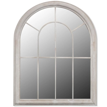 vidaXL Specchio da Giardino Rustico con Arcata 69x89cm Interni Esterni