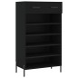 vidaXL Scarpiera Nera 60x35x105 cm in Legno Multistrato vidaXL Scarpiera Nera 60x35x105 cm in Legno Multistrato