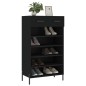 vidaXL Scarpiera Nera 60x35x105 cm in Legno Multistrato vidaXL Scarpiera Nera 60x35x105 cm in Legno Multistrato