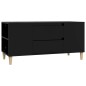 Mobile Porta TV Nero 102x44,5x50 cm in Legno Multistrato Mobile Porta TV Nero 102x44,5x50 cm in Legno Multistrato