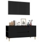 Mobile Porta TV Nero 102x44,5x50 cm in Legno Multistrato Mobile Porta TV Nero 102x44,5x50 cm in Legno Multistrato