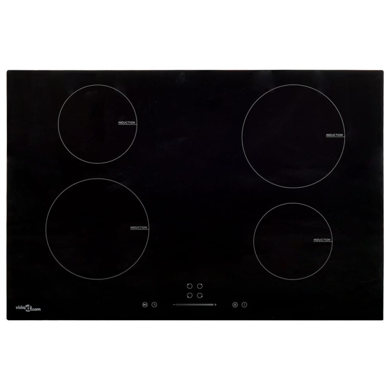vidaXL Piano Cottura Induzione 4 Zone Controlli Touch Vetro 77cm 7000W vidaXL Piano Cottura Induzione 4 Zone Controlli Touch Vetro 77cm 7000W