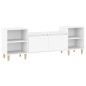 Mobile Porta TV Bianco 160x35x55 cm in Legno Multistrato Mobile Porta TV Bianco 160x35x55 cm in Legno Multistrato
