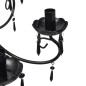 vidaXL Lampada da Soffitto Pendente Elegante Nera 6 Portalampade vidaXL Lampada da Soffitto Pendente Elegante Nera 6 Portalampade