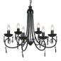 vidaXL Lampada da Soffitto Pendente Elegante Nera 6 Portalampade vidaXL Lampada da Soffitto Pendente Elegante Nera 6 Portalampade