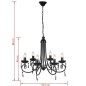 vidaXL Lampada da Soffitto Pendente Elegante Nera 6 Portalampade vidaXL Lampada da Soffitto Pendente Elegante Nera 6 Portalampade