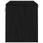 Pensile Nero 60x30x35 cm in Legno Massello di Pino