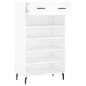 vidaXL Scarpiera Bianca 60x35x105 cm in Legno Multistrato vidaXL Scarpiera Bianca 60x35x105 cm in Legno Multistrato