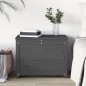 vidaXL Contenitore Portaoggetti Grigio 60x32x45,5cm Massello di Pino vidaXL Contenitore Portaoggetti Grigio 60x32x45,5cm Massello di Pino