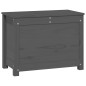 vidaXL Contenitore Portaoggetti Grigio 60x32x45,5cm Massello di Pino vidaXL Contenitore Portaoggetti Grigio 60x32x45,5cm Massello di Pino