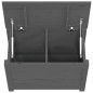 vidaXL Contenitore Portaoggetti Grigio 60x32x45,5cm Massello di Pino vidaXL Contenitore Portaoggetti Grigio 60x32x45,5cm Massello di Pino