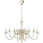 vidaXL Lampadario Stile Antico Metallo Bianco 8 Lampadine E14 vidaXL Lampadario Stile Antico Metallo Bianco 8 Lampadine E14
