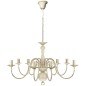 vidaXL Lampadario Stile Antico Metallo Bianco 8 Lampadine E14 vidaXL Lampadario Stile Antico Metallo Bianco 8 Lampadine E14