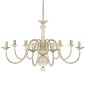 vidaXL Lampadario Stile Antico Metallo Bianco 8 Lampadine E14 vidaXL Lampadario Stile Antico Metallo Bianco 8 Lampadine E14