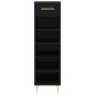 vidaXL Scarpiera Nera 30x35x105 cm in Legno Multistrato