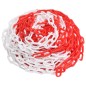 vidaXL Catena Segnaletica Rossa e Bianca 100 m Ø4 mm in Plastica