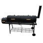 vidaXL Barbecue con Affumicatore Nevada XL Nero vidaXL Barbecue con Affumicatore Nevada XL Nero
