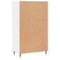 vidaXL Scarpiera Bianco Lucido 60x35x105 cm in Legno Multistrato