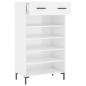 vidaXL Scarpiera Bianco Lucido 60x35x105 cm in Legno Multistrato vidaXL Scarpiera Bianco Lucido 60x35x105 cm in Legno Multistrato