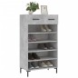 vidaXL Scarpiera Grigio Cemento 60x35x105 cm in Legno Multistrato vidaXL Scarpiera Grigio Cemento 60x35x105 cm in Legno Multistrato