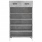 vidaXL Scarpiera Grigio Cemento 60x35x105 cm in Legno Multistrato vidaXL Scarpiera Grigio Cemento 60x35x105 cm in Legno Multistrato