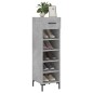 vidaXL Scarpiera Grigio Cemento 30x35x105 cm in Legno Multistrato vidaXL Scarpiera Grigio Cemento 30x35x105 cm in Legno Multistrato