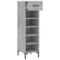 vidaXL Scarpiera Grigio Cemento 30x35x105 cm in Legno Multistrato vidaXL Scarpiera Grigio Cemento 30x35x105 cm in Legno Multistrato
