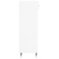 vidaXL Scarpiera Bianco Lucido 30x35x105 cm in Legno Multistrato