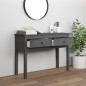 Tavolo Consolle Grigio 100x35x75 cm in Legno Massello di Pino Tavolo Consolle Grigio 100x35x75 cm in Legno Massello di Pino