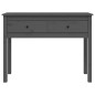 Tavolo Consolle Grigio 100x35x75 cm in Legno Massello di Pino Tavolo Consolle Grigio 100x35x75 cm in Legno Massello di Pino