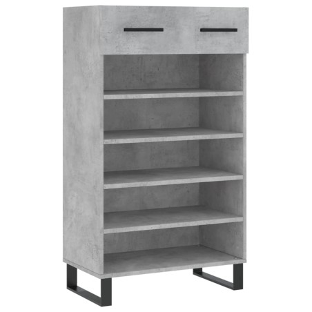 vidaXL Scarpiera Grigio Cemento 60x35x105 cm in Legno Multistrato