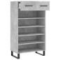 vidaXL Scarpiera Grigio Cemento 60x35x105 cm in Legno Multistrato vidaXL Scarpiera Grigio Cemento 60x35x105 cm in Legno Multistrato