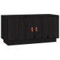 Mobile Porta TV Nero 80x34x40 cm in Legno Massello di Pino Mobile Porta TV Nero 80x34x40 cm in Legno Massello di Pino