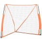 vidaXL Rete Baseball Arancione e Nera 183x182x183cm Acciaio Poliestere vidaXL Rete Baseball Arancione e Nera 183x182x183cm Acciaio Poliestere