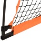 vidaXL Rete Baseball Arancione e Nera 183x182x183cm Acciaio Poliestere vidaXL Rete Baseball Arancione e Nera 183x182x183cm Acciaio Poliestere