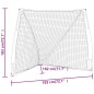 vidaXL Rete Baseball Arancione e Nera 183x182x183cm Acciaio Poliestere vidaXL Rete Baseball Arancione e Nera 183x182x183cm Acciaio Poliestere