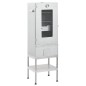 vidaXL Forno Affumicatore BBQ con Tavolino in Acciaio Zincato vidaXL Forno Affumicatore BBQ con Tavolino in Acciaio Zincato