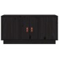 Mobile Porta TV Nero 80x34x40 cm in Legno Massello di Pino Mobile Porta TV Nero 80x34x40 cm in Legno Massello di Pino