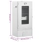 vidaXL Forno Affumicatore BBQ con Tavolino in Acciaio Zincato vidaXL Forno Affumicatore BBQ con Tavolino in Acciaio Zincato