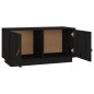 Mobile Porta TV Nero 80x34x40 cm in Legno Massello di Pino Mobile Porta TV Nero 80x34x40 cm in Legno Massello di Pino