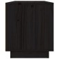 Mobile Porta TV Nero 80x34x40 cm in Legno Massello di Pino Mobile Porta TV Nero 80x34x40 cm in Legno Massello di Pino