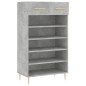 vidaXL Scarpiera Grigio Cemento 60x35x105 cm in Legno Multistrato vidaXL Scarpiera Grigio Cemento 60x35x105 cm in Legno Multistrato