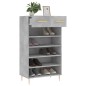 vidaXL Scarpiera Grigio Cemento 60x35x105 cm in Legno Multistrato vidaXL Scarpiera Grigio Cemento 60x35x105 cm in Legno Multistrato