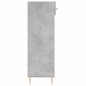 vidaXL Scarpiera Grigio Cemento 60x35x105 cm in Legno Multistrato vidaXL Scarpiera Grigio Cemento 60x35x105 cm in Legno Multistrato