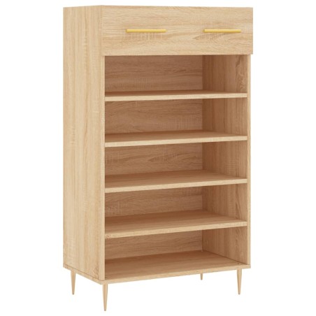 vidaXL Scarpiera Rovere Sonoma 60x35x105 cm in Legno Multistrato