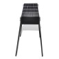 Supporto per BBQ a carbonella forma quadrata 75 x 28 cm Supporto per BBQ a carbonella forma quadrata 75 x 28 cm