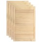vidaXL Ante a Lamelle 4 pz in Legno Massello di Pino 99,3x59,4 cm vidaXL Ante a Lamelle 4 pz in Legno Massello di Pino 99,3x59,4 cm